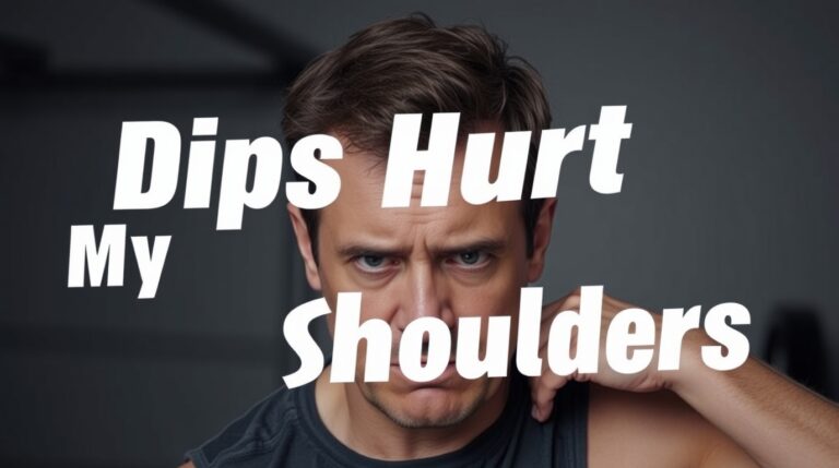 why dips hurt my shoulders?